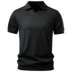 Ewan - Men's Minimal Collar Polo Shirt