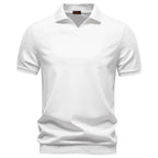 Ewan - Men's Minimal Collar Polo Shirt
