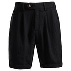 Finley - Men's Rolled Hem Tailored Linen Shorts