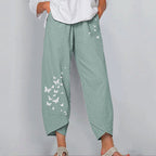 Florence - Women’s Butterfly Print Harem Pants