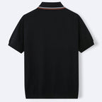 Garrett - Men's Smart Casual Textured Short Sleeve Polo Shirt