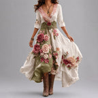 Gillian - Women's Bohemian Floral Flow Maxi Dress