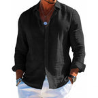 Grant - Men's Classic Collared Long Sleeve Shirt
