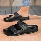 Haisley - Women's Double Buckle Slide Sandals