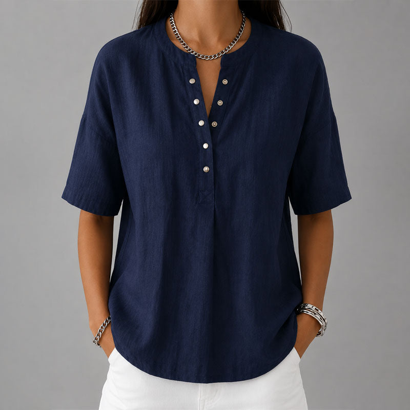 Hallie - Women's Casual Snap-Front Shirt