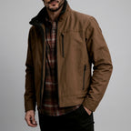 Harold - Men's Full-Zip Jacket with Sherpa Stand Collar