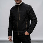 Harold - Men's Full-Zip Jacket with Sherpa Stand Collar