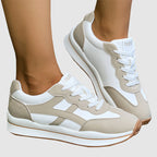 Harper - Women's Retro Panel Lace-Up Sneakers