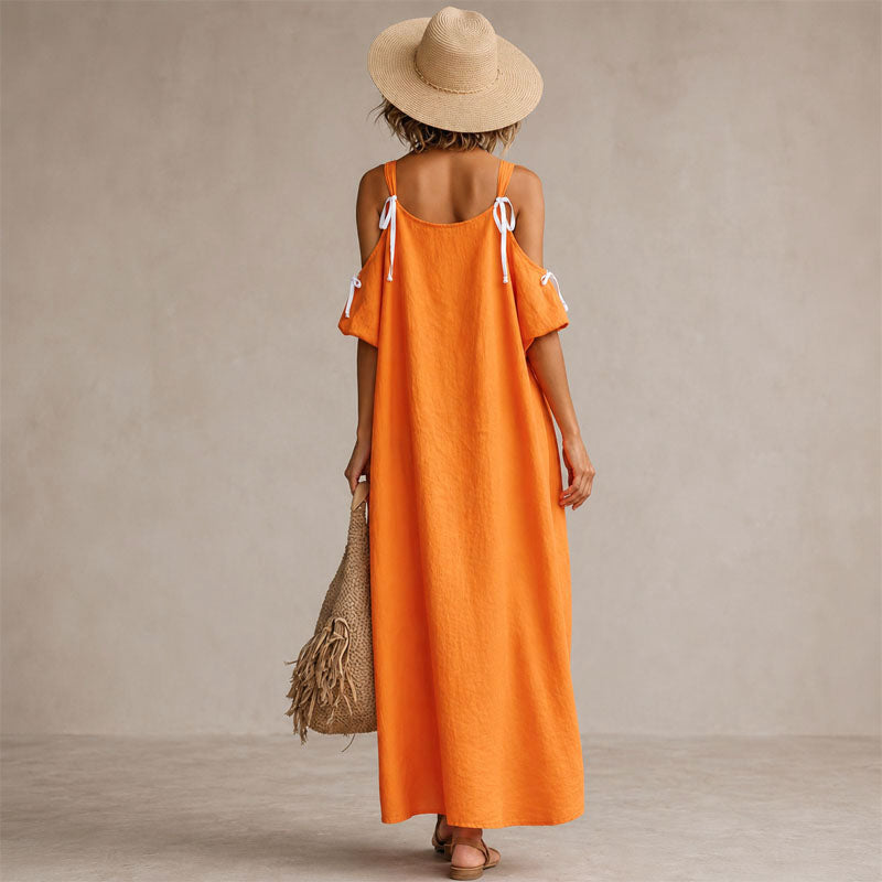 Harper - Women's Linen-Look High Low Dress