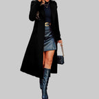 Isabelle - Women's Double-Breasted Wool Blend Coat 3