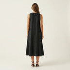 Ivy - Women's Ruffle Front Midi Dress