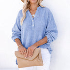 Jade - Women’s Lightweight Long Sleeve Henley Top