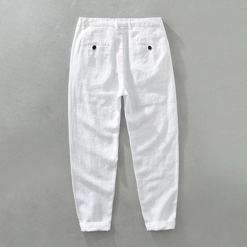 Jared - Men's Linen Tapered Trousers