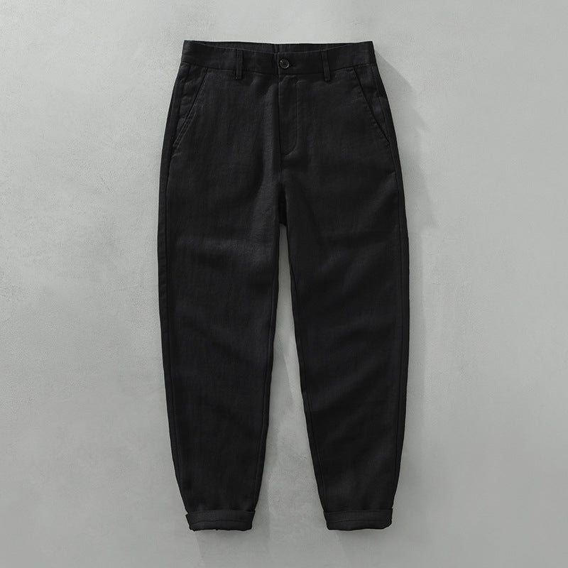 Jared - Men's Linen Tapered Trousers