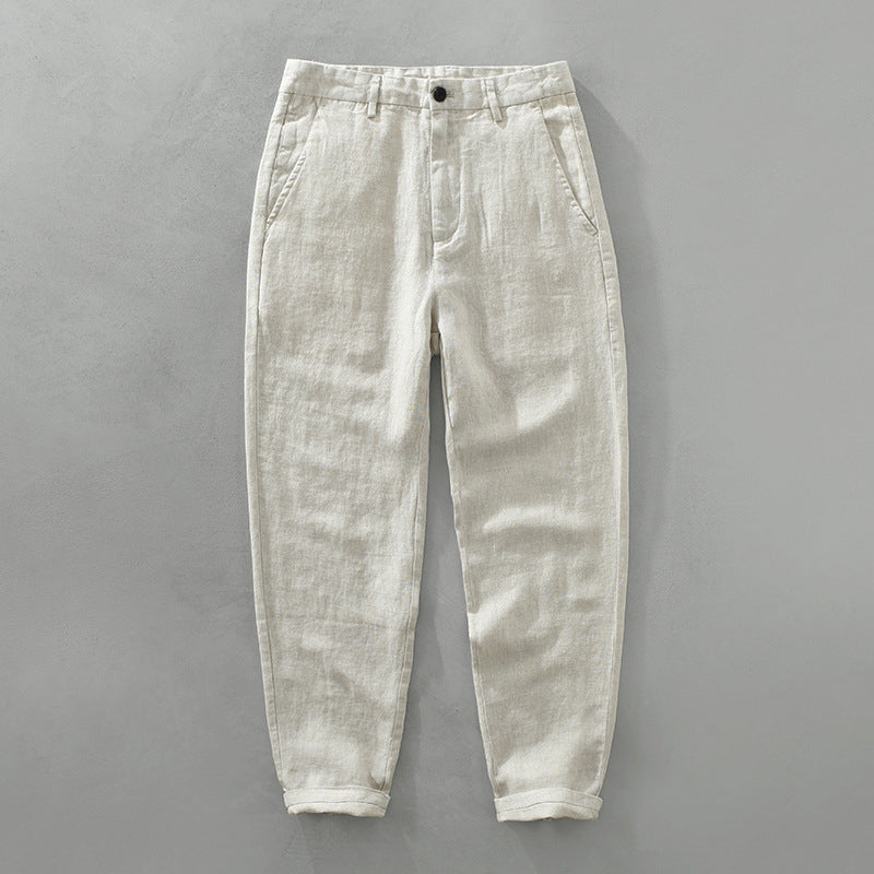 Jared - Men's Linen Tapered Trousers