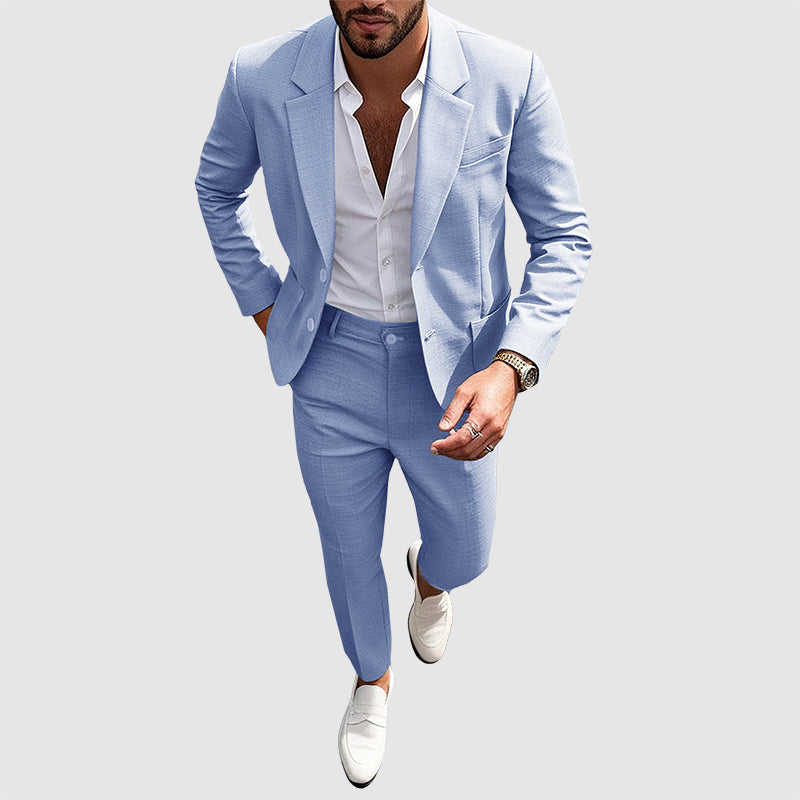 Jensen - Men’s Tailored Slim Fit Blazer & Trousers Set