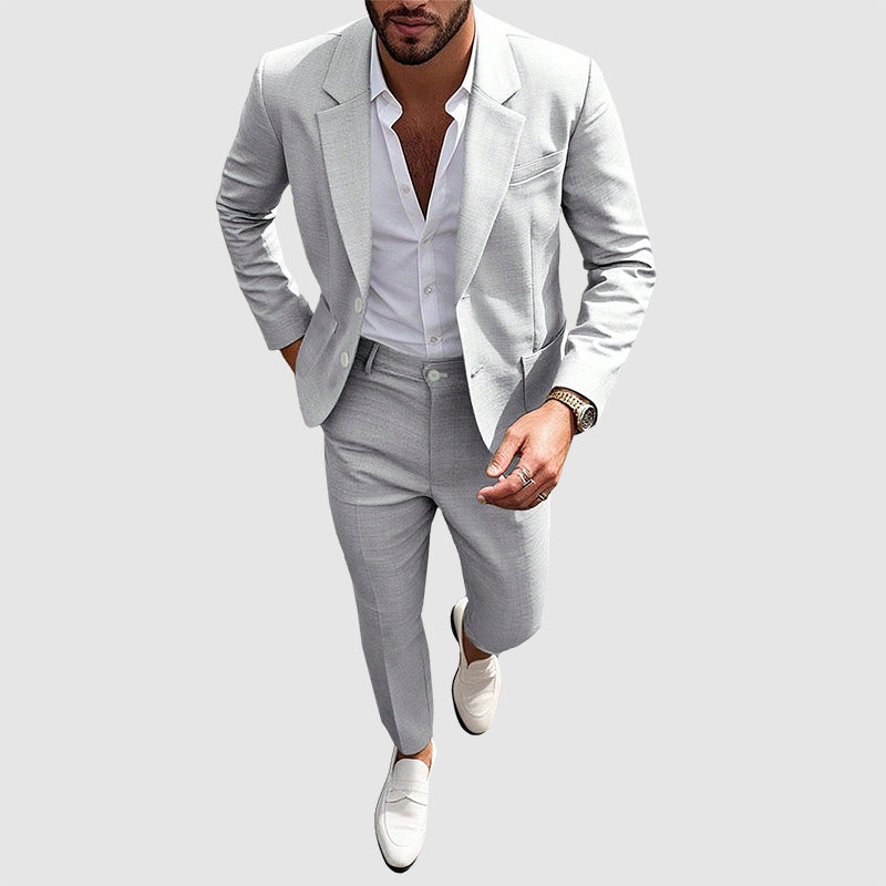 Jensen - Men’s Tailored Slim Fit Blazer & Trousers Set