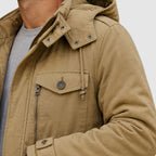 Jordan - Men's Utility Jacket with Zip-and-Snap Closure