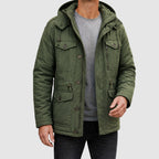 Jordan - Men's Utility Jacket with Zip-and-Snap Closure