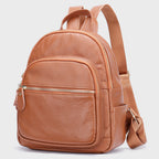 Jordan - Women's Genuine Leather Zipper Backpack