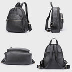 Jordan - Women's Genuine Leather Zipper Backpack