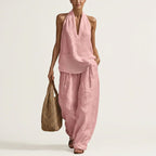 Joy - Women’s Relaxed Halter Two-Piece Set