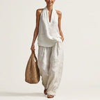 Joy - Women’s Relaxed Halter Two-Piece Set
