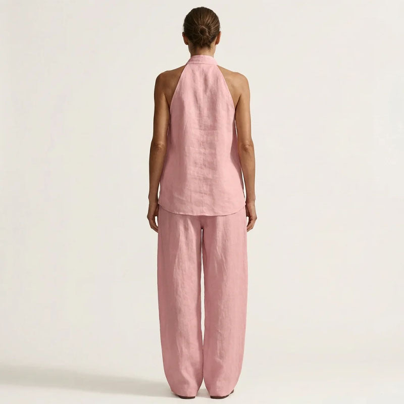 Joy - Women’s Relaxed Halter Two-Piece Set