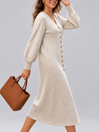 Julia - Women's Length Knit Cardigan Dress 10