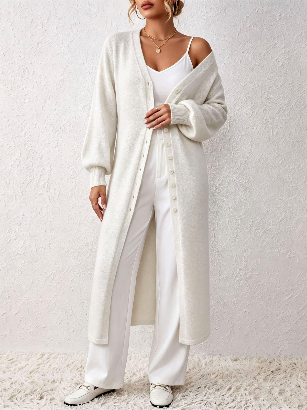 Julia - Women's Length Knit Cardigan Dress 3