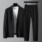 Julian - Men's Textured Two-Button Blazer and Trousers Set