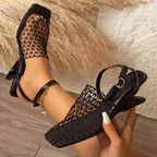 Juliana - Women's Mesh Slingback Heels