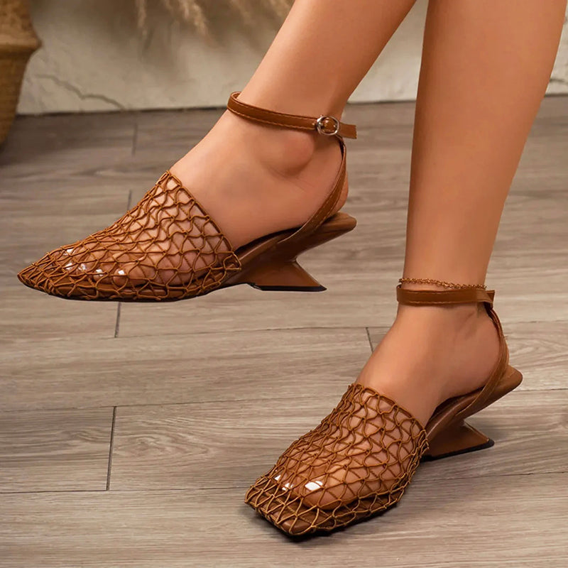 Juliana - Women's Mesh Slingback Heels