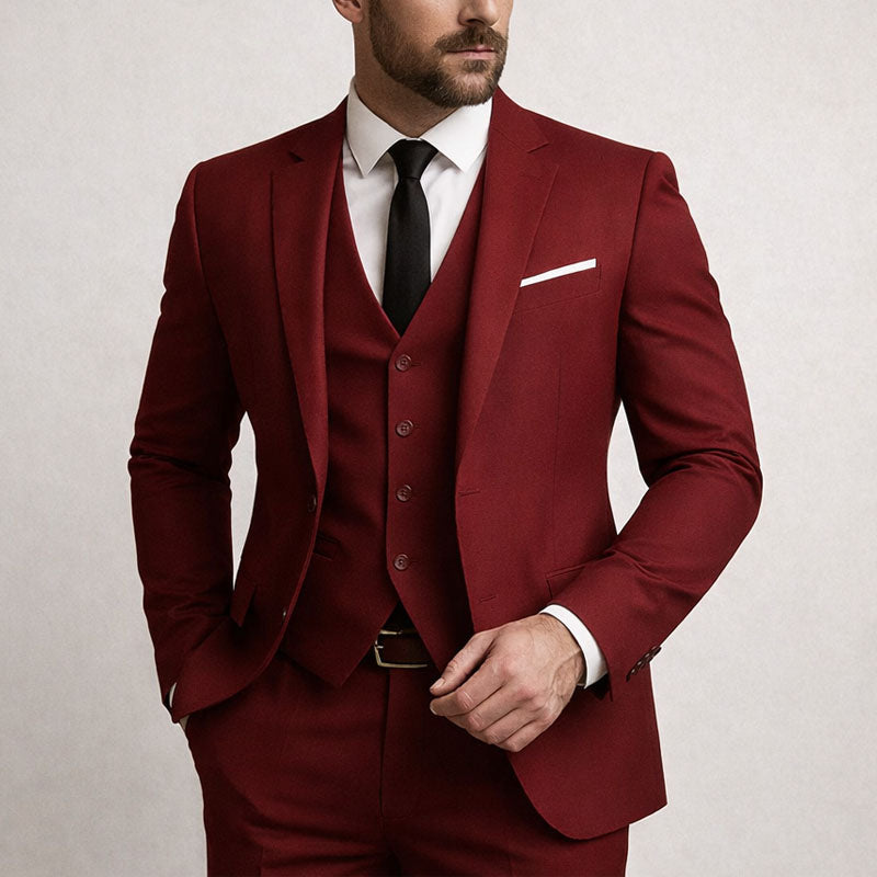Justin - Men's Tailored Three-Piece Suit