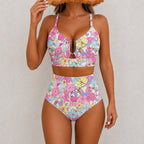 Kallie - Women’s High-Waist Printed Bikini Set