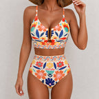 Kallie - Women’s High-Waist Printed Bikini Set