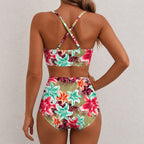 Kallie - Women’s High-Waist Printed Bikini Set