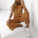Kendall - Women's Sleeveless Top and Wide Leg Pants Set