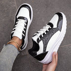 Kennedy - Women's Metallic Glitter Platform Sneakers