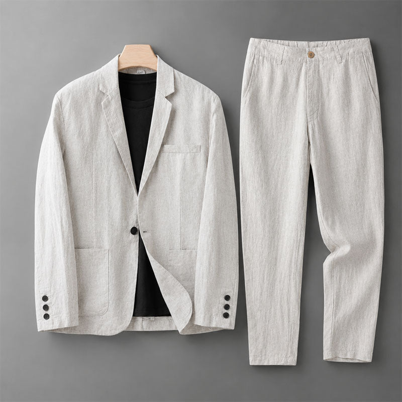Landon - Men's Relaxed Blazer and Tapered Pants Set
