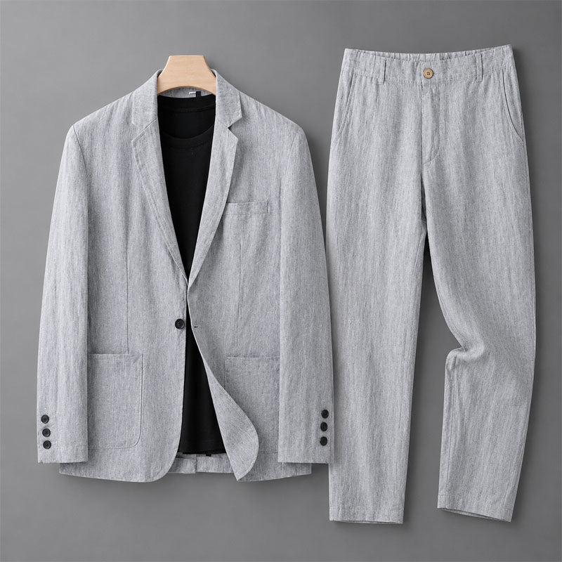 Landon - Men's Relaxed Blazer and Tapered Pants Set