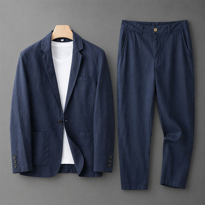 Landon - Men's Relaxed Blazer and Tapered Pants Set