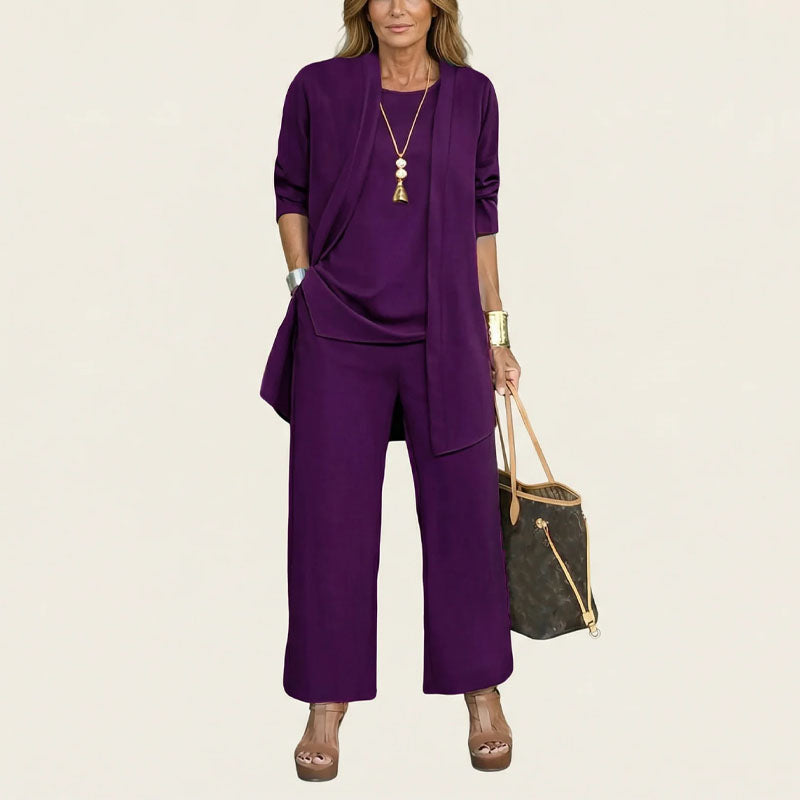 Lauren - Women's Minimal Layered Three-Piece Set
