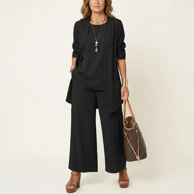 Lauren - Women's Minimal Layered Three-Piece Set