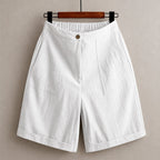 Leona - Women's Linen Relaxed Fit Bermuda Shorts