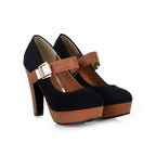 Lila - Women’s Mary Jane Platform Block Heels