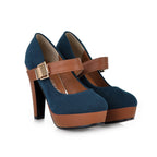 Lila - Women’s Mary Jane Platform Block Heels