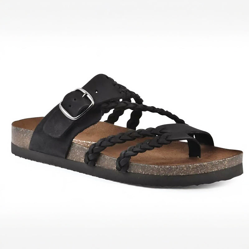 Lily - Women's Toe-Loop Braided Cork Slides