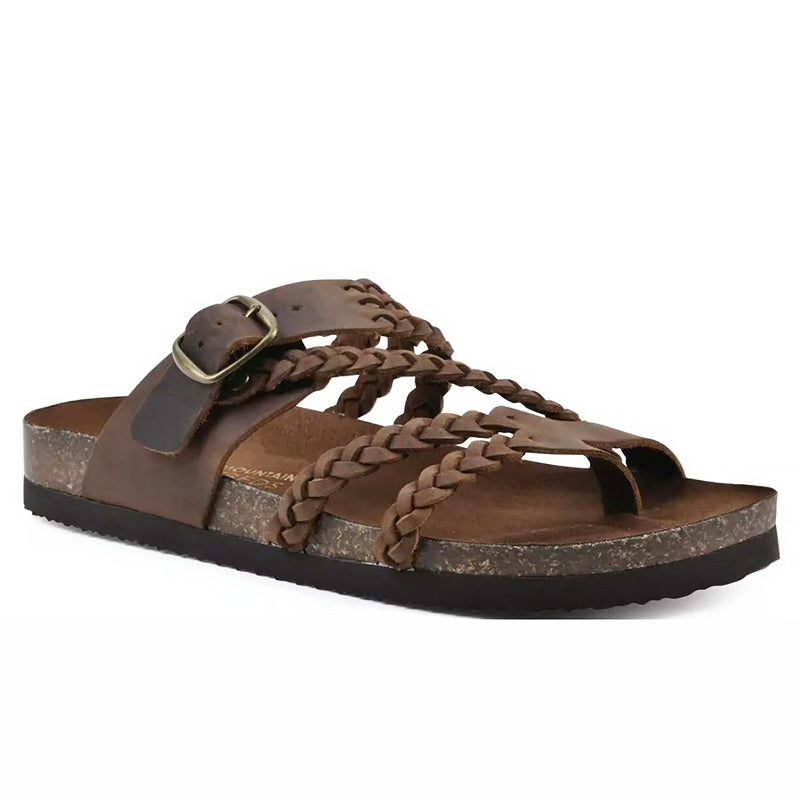 Lily - Women's Toe-Loop Braided Cork Slides