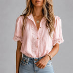 Loretta - Women’s Boho Vintage Crochet Blouse